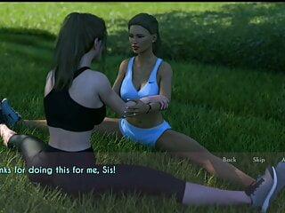 Frau und Stiefmutter treffen sich mit einem jungen Kerl