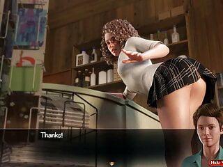 Brünette Nadia Styles in den Mund gespritzt